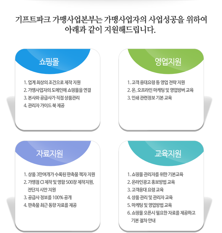 본사 지원사항
